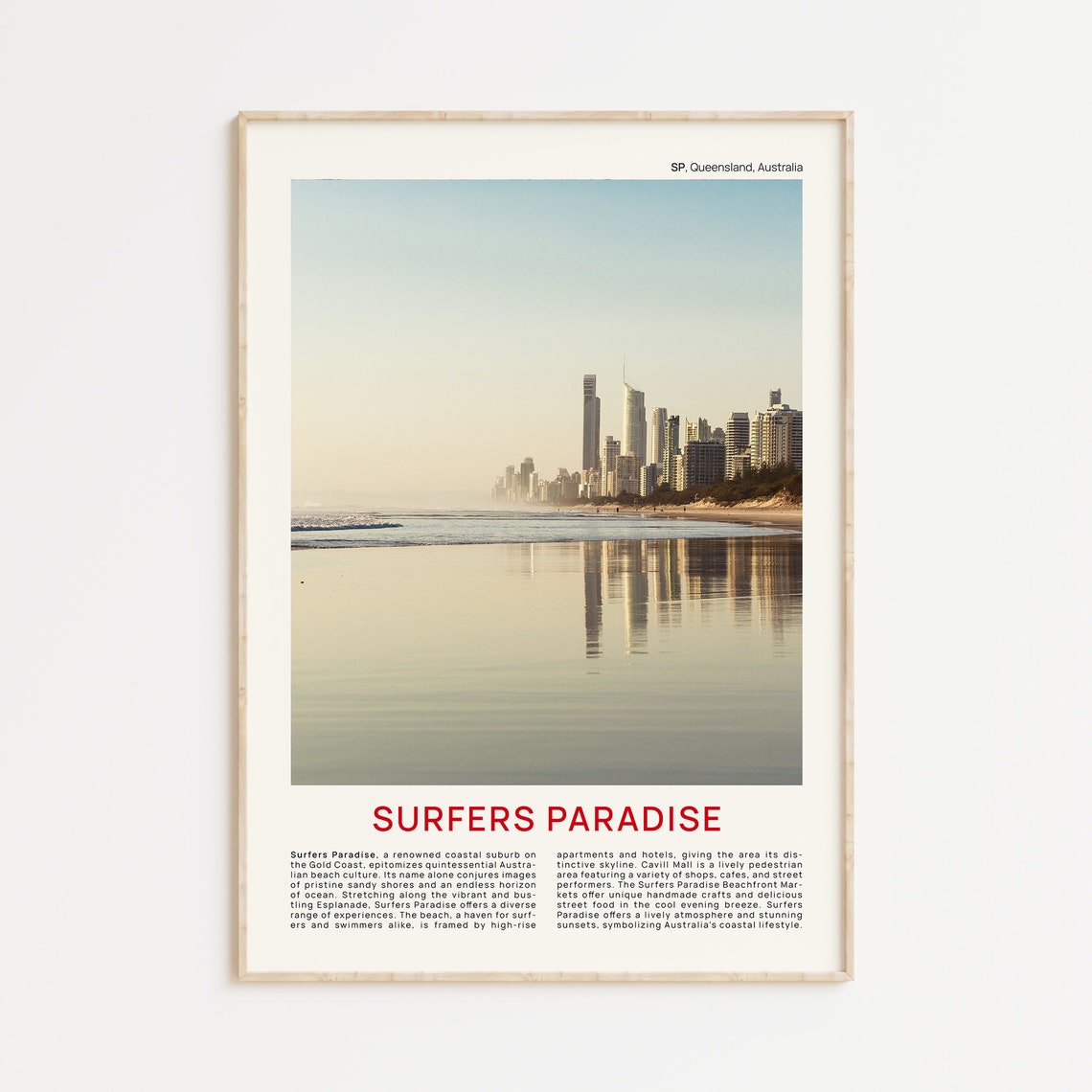 Surfers Paradise Print Film Photo Surfers Paradise Wall Art Surfers Paradise Poster Surfers Paradise Photo Surfers Paradise Poster Print