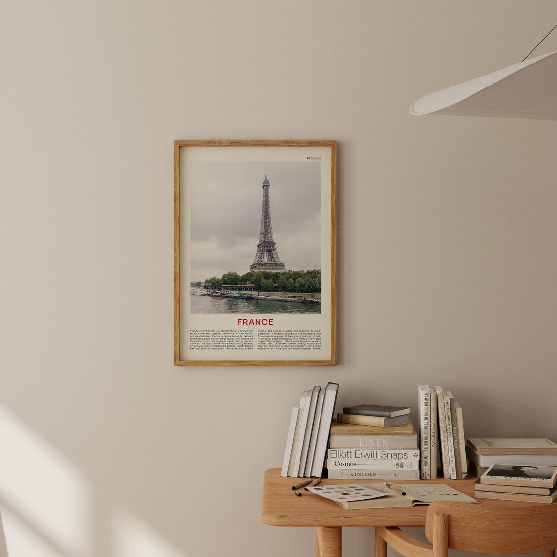 France Eiffel Tower River Seine Paris Film Photography Poster - Image 2