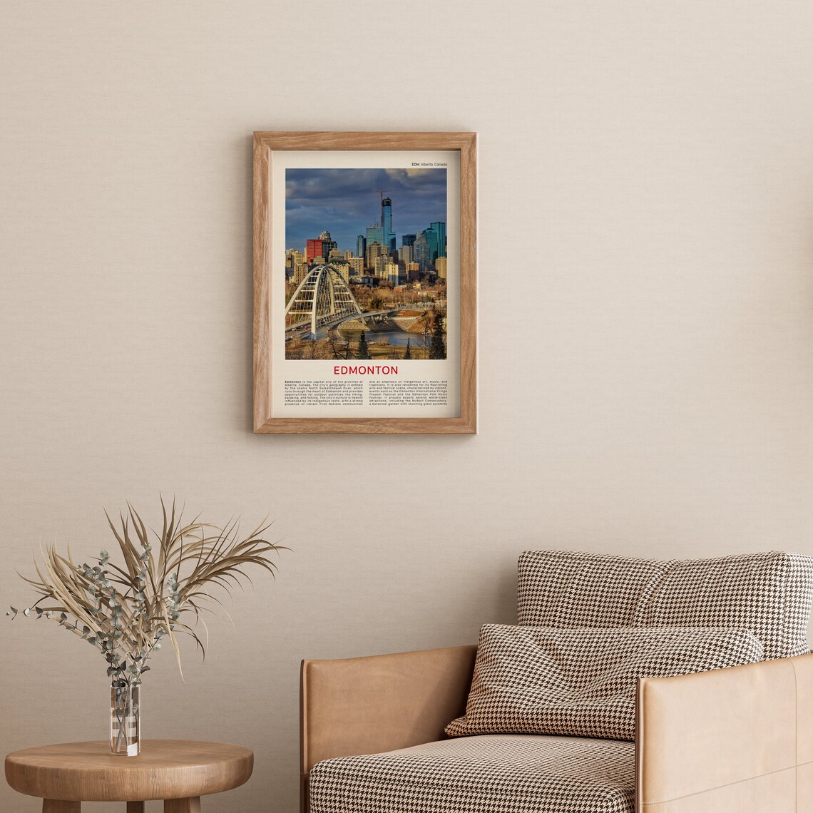 Edmonton Travel Poster, Alberta Wall Decor - Image 3