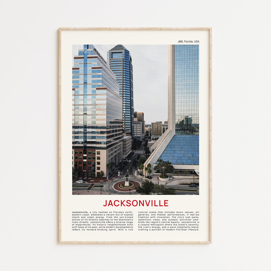 Jacksonville Print Film Photo Jacksonville Wall Art Jacksonville Poster Jacksonville Photo Jacksonville Poster Print Florida Wall Decor