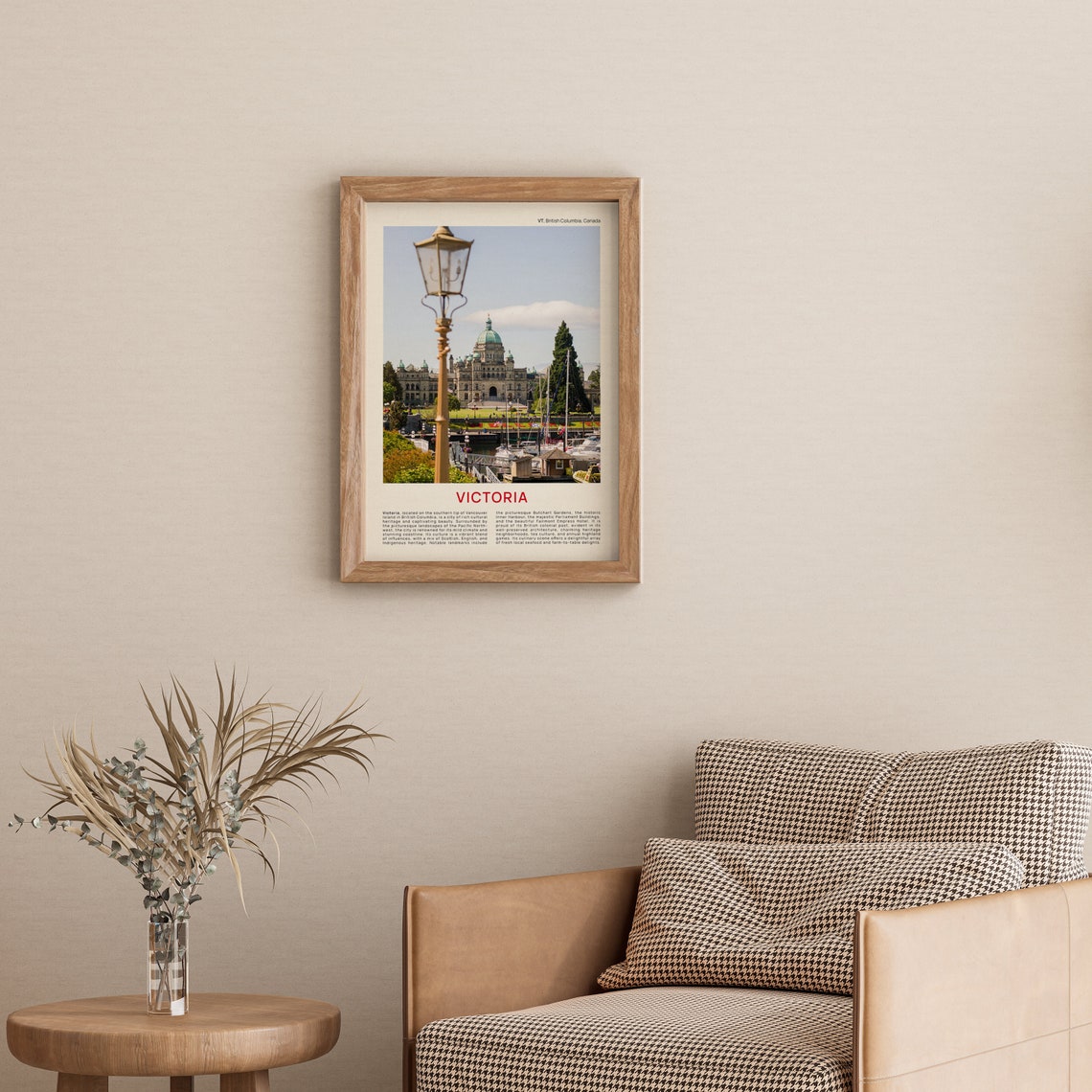Victoria British Columbia Harbour Parliament Photo Travel Poster - Image 3