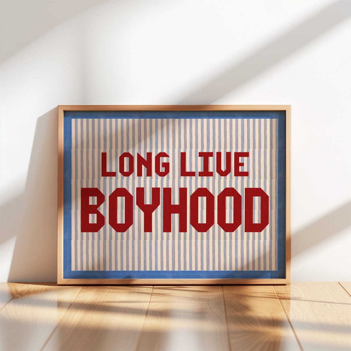 Long Live Boyhood Boho Quilt Art Print