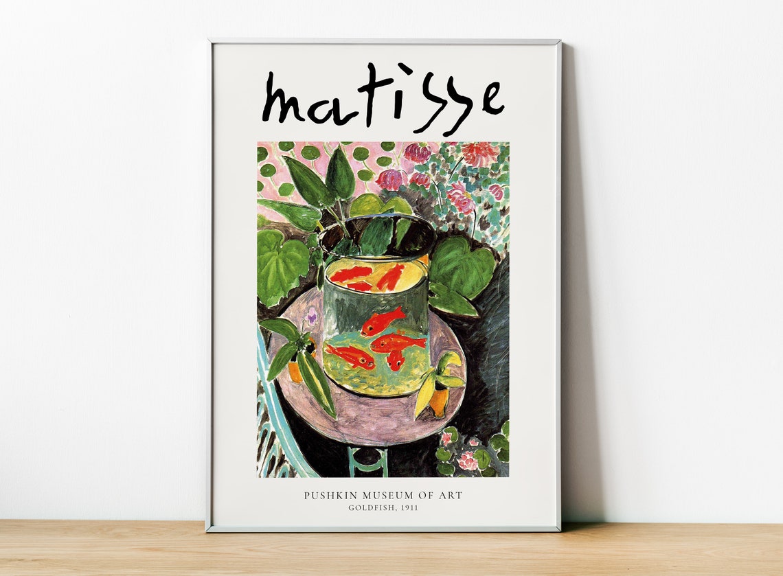 Matisse Goldfish 1911 Art Print, French Modern Art