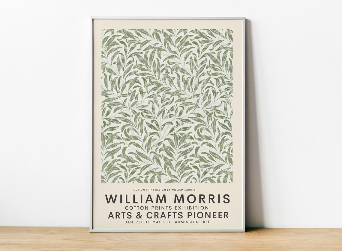 William Morris Exhibition - Arts & Crafts Poster