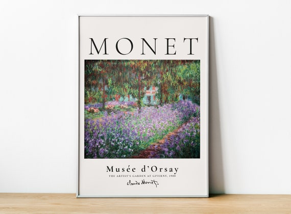 Claude Monet's Garden at Giverny, Art Print