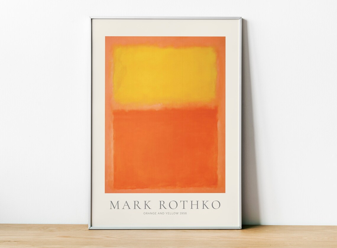 Mark Rothko - Orange and Yellow Exhibition Print