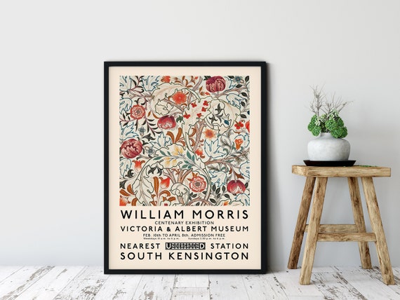 William Morris Fleurs Et Plantes Exhibition Poster