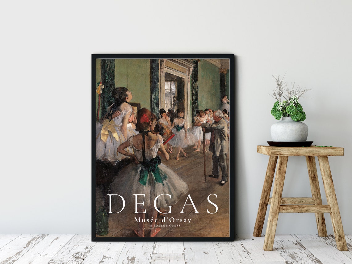 Edgar Degas The Ballet Class, Fine Art Print