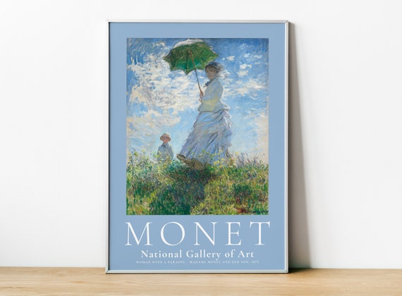 Woman With A Parasol - Monet Exhibition Poster