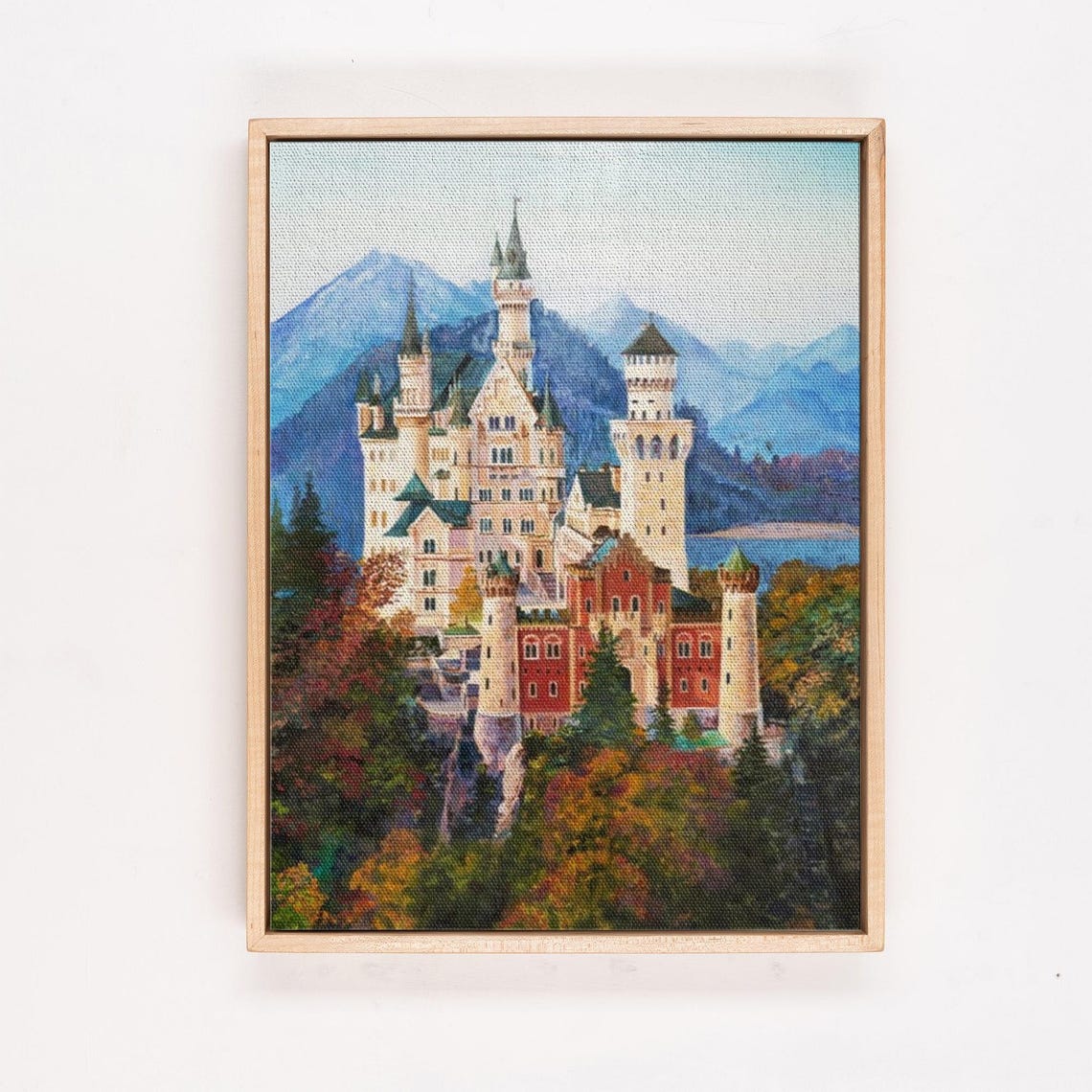 Neuschwanstein Castle Bavaria Germany Print Gift For Home Decor Housewarming Gift Framed Wall Art Office Wall Decor - Image 4
