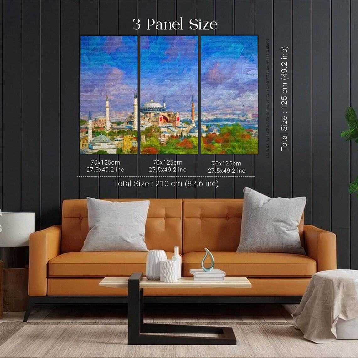 Majestic Hagia Sophia Mosque Of Istanbul Under Blue Sky Poster - Image 2