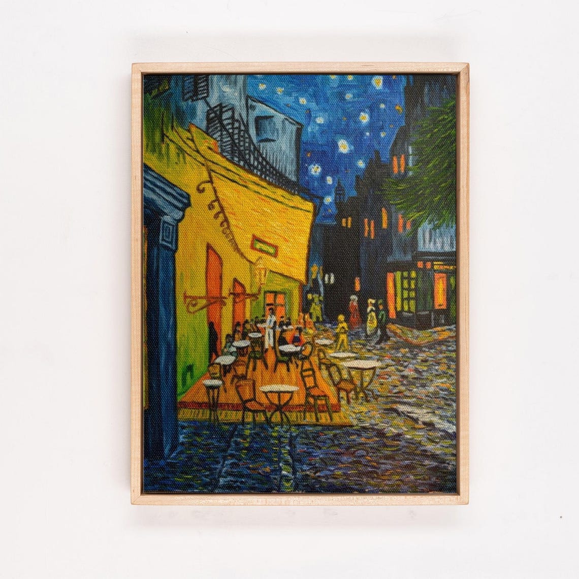 Van Gogh Cafe Terrace at Night in Arles 1888 Reproduction Poster - Image 4