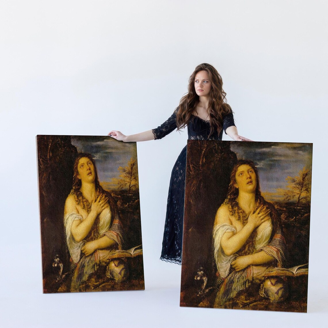 Titian The Penitent Magdalene Classic Art Reproduction Poster - Image 5