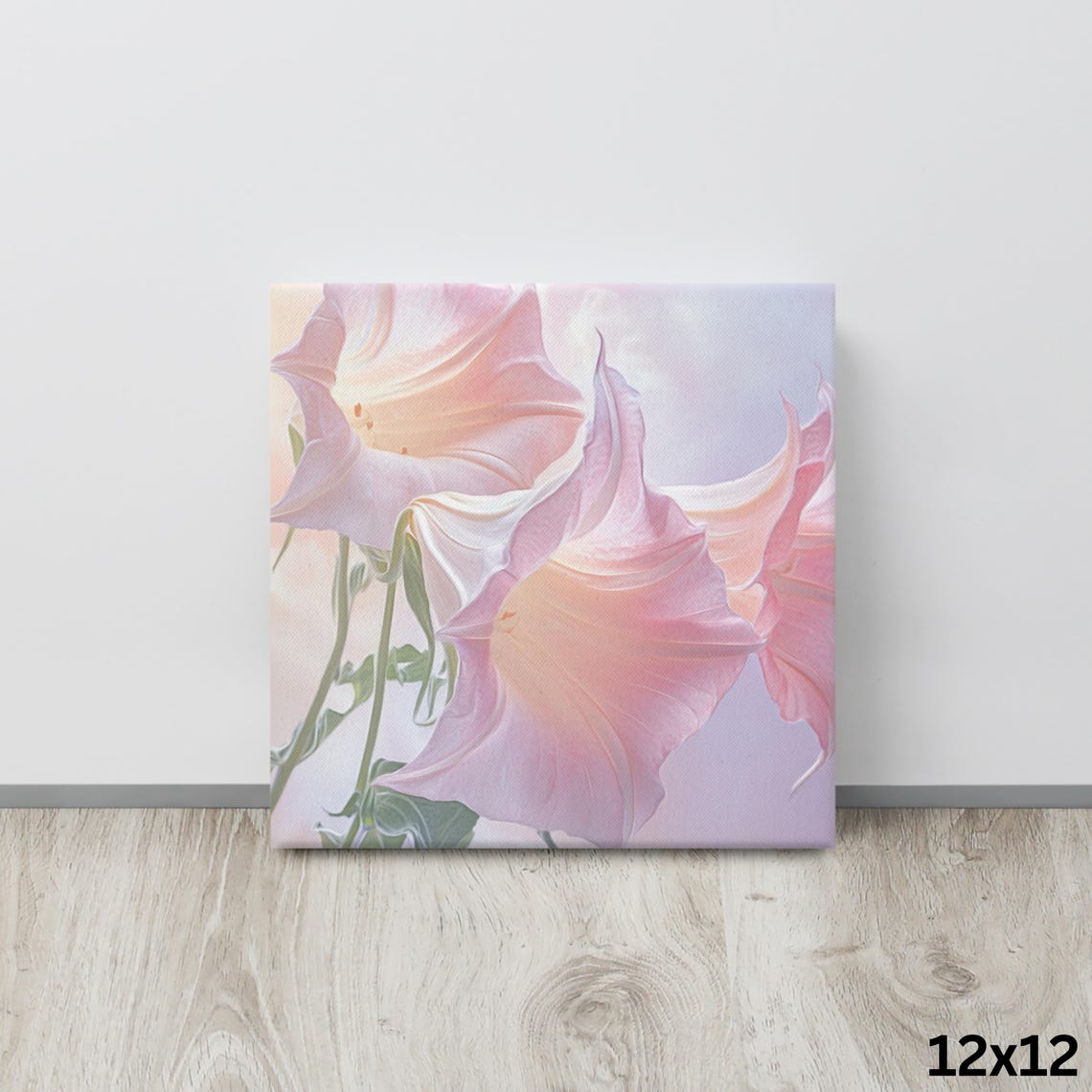 Angels Trumpet Vine Flower Print Trumpet Vine Art Angels Trumpet Flower Flower Wall Art Trumpet Vine Plant Painting Print - Image 4