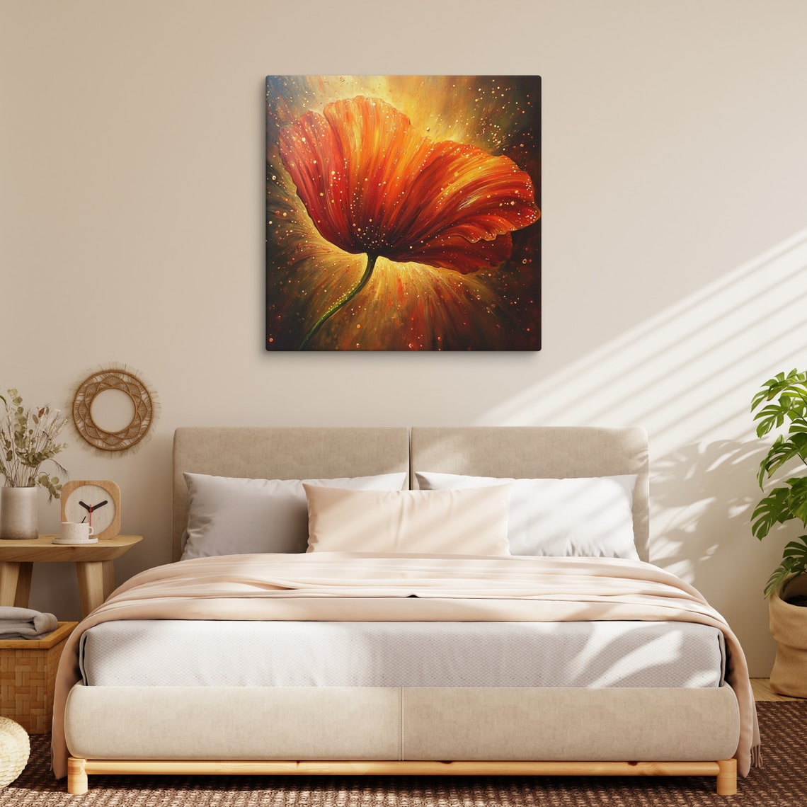 Red Poppy Print Large Painting Print Flower Wall Art Nature Art Poppy Art Poppy Painting Print Large Red Wall Art - Image 5