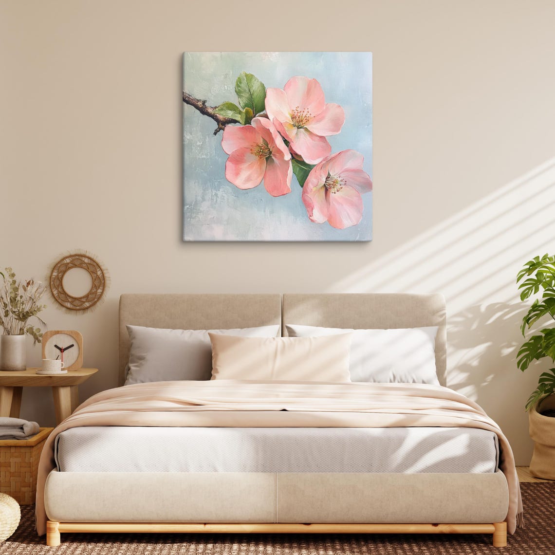 Pink Flowering Quince Print Quince Flower Art Print Wall Art Pink Flower Painting Print Pink Flowering Quince Art - Image 3