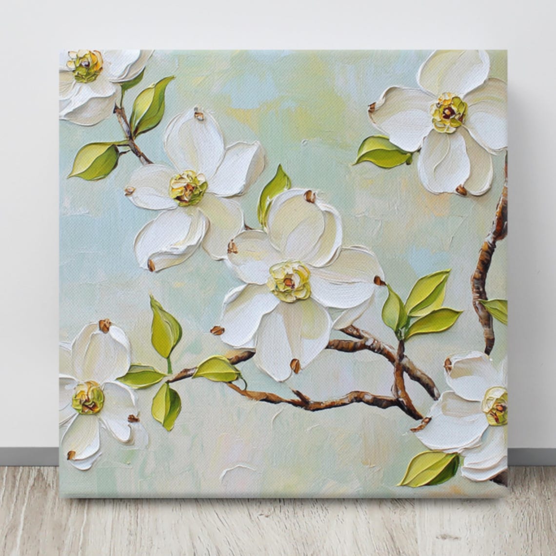 Dogwood Flower Print Flowering Dogwood Plant Art Print Dogwood Flower Painting Print Flower Wall Art White Cornus Florida - Image 4