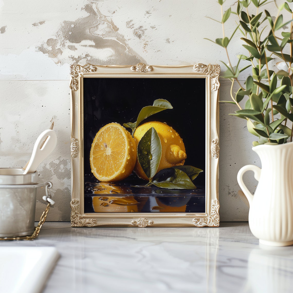 Lemon Still Life Art Print