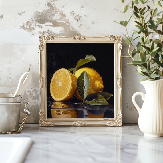 Lemon Still Life Art Print