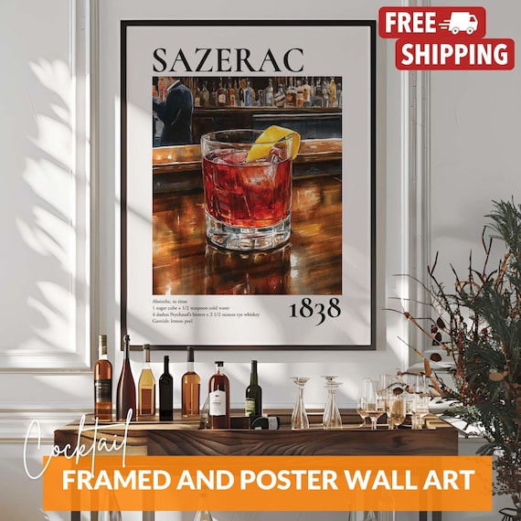 Classic Cocktail - Contemporary Travel Poster