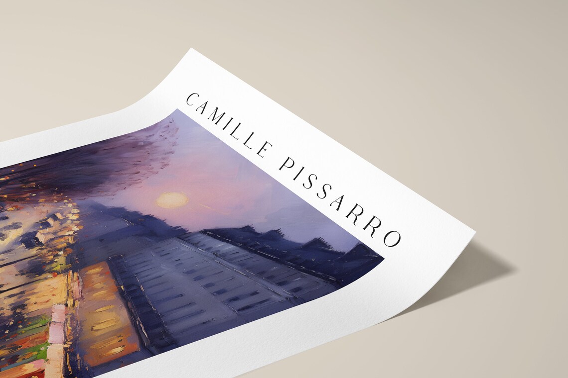 Pissarro Night Time Landscape, Museum Exhibition Poster - Image 2