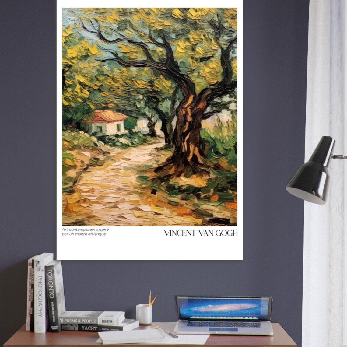 Van Gogh Style Abstract Nature Art Print