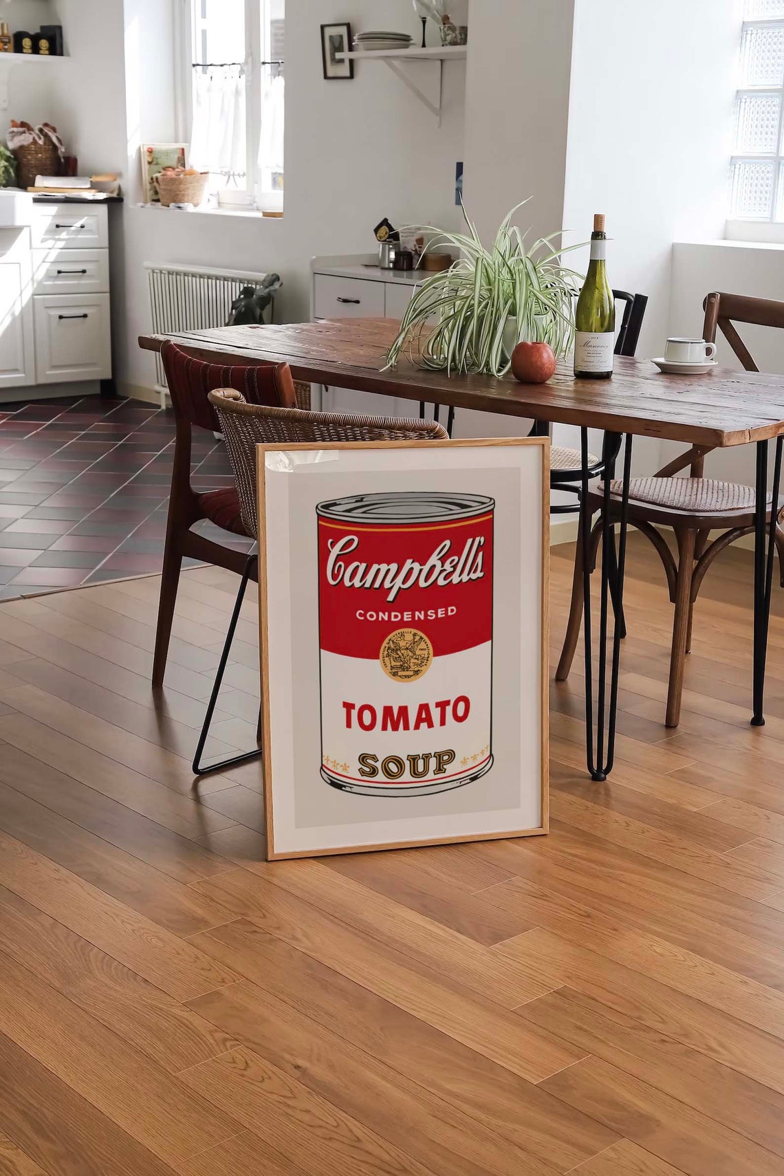 Andy Warhol Campbells Condensed Tomato Soup Can Pop Art Print - Image 2