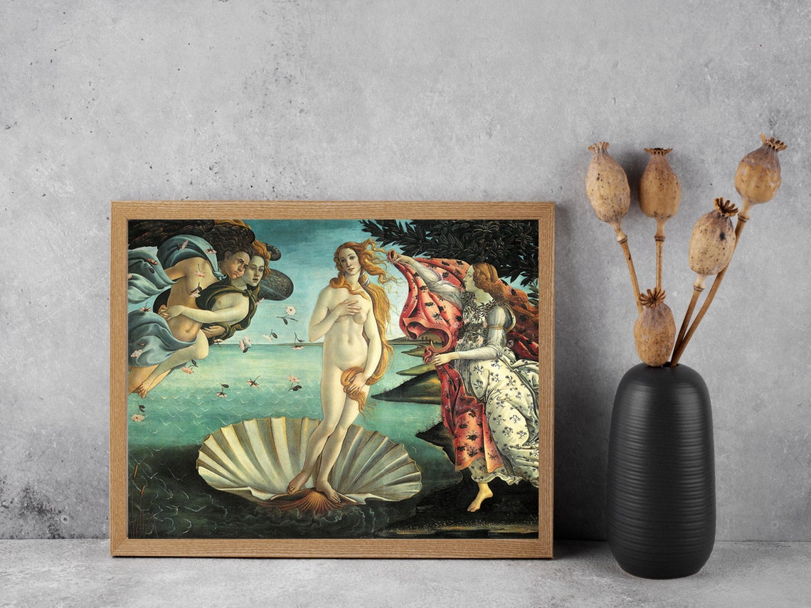 Botticelli Birth of Venus Shell Renaissance Masterpiece Poster - Image 4