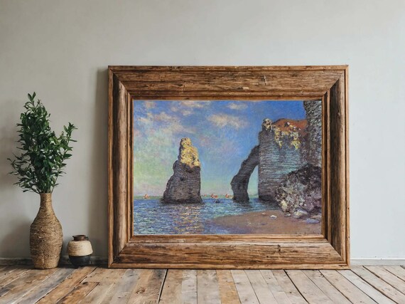 Claude Monet The Manneporte Etretat Famous Sea Arch Coastal Print
