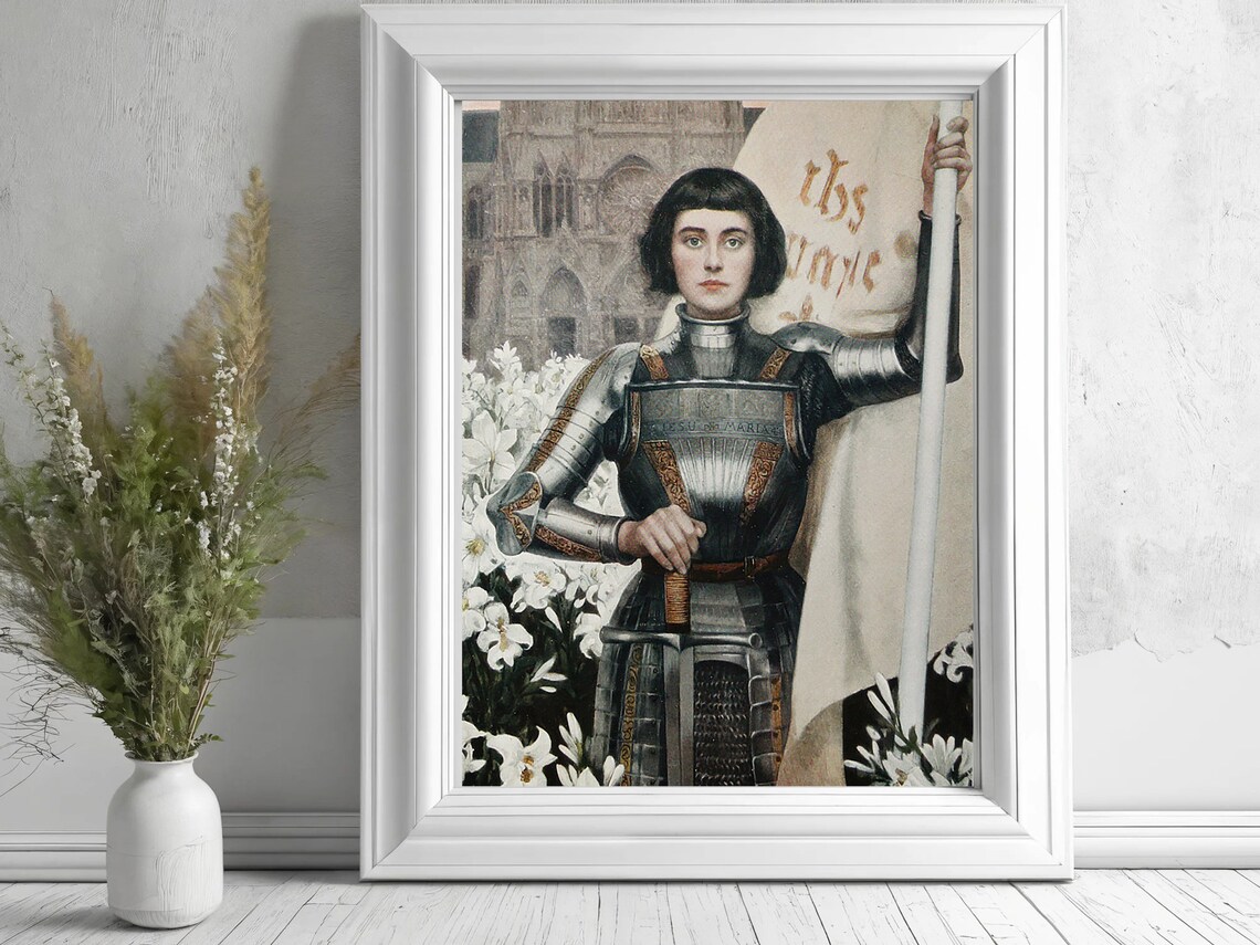 Saint Joan of Arc Albert Lynch Armored Knight Historical Portrait Poster - Image 5