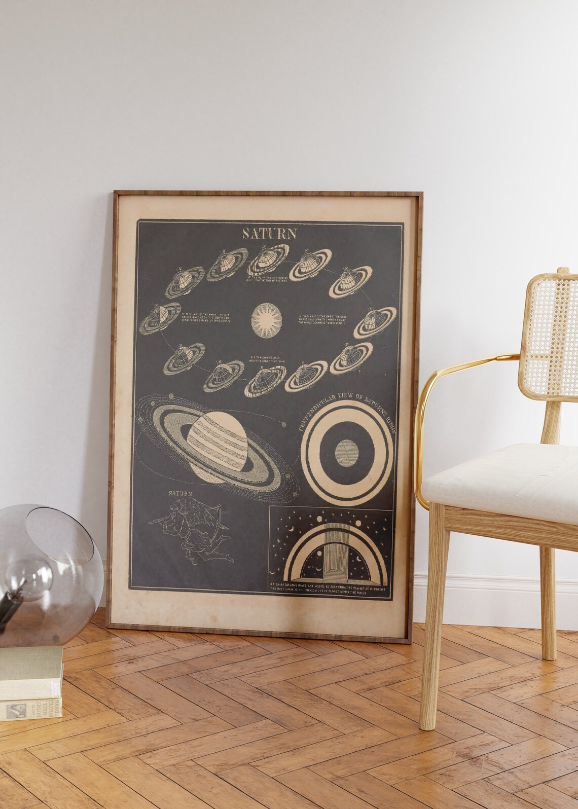 Vintage Solar System Print, Retro Astronomy - Image 2