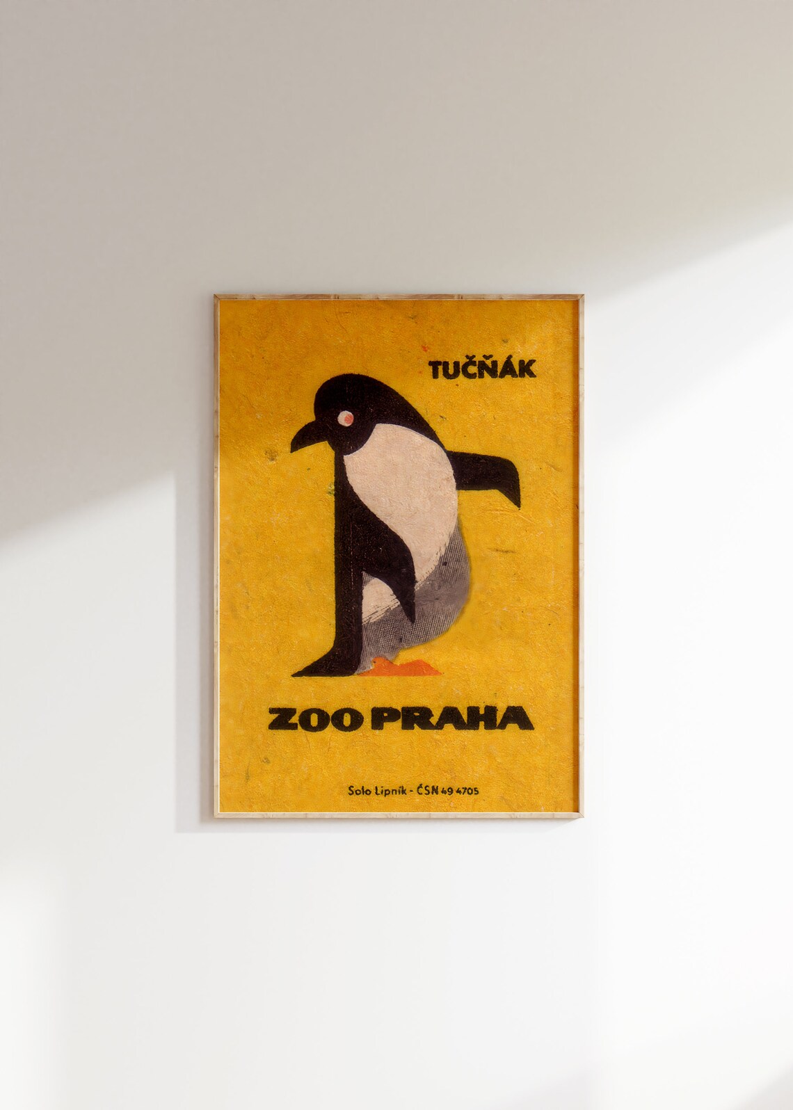 Penguin Vintage Czech Matchbox Label Art Print - Image 2
