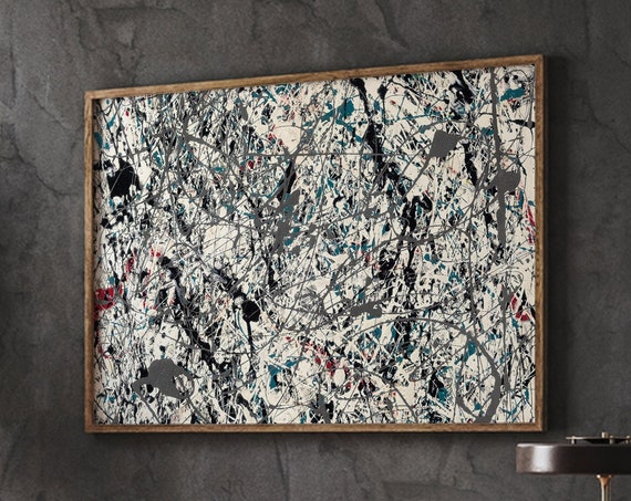Pollock Abstract Motivational Quote Art Print