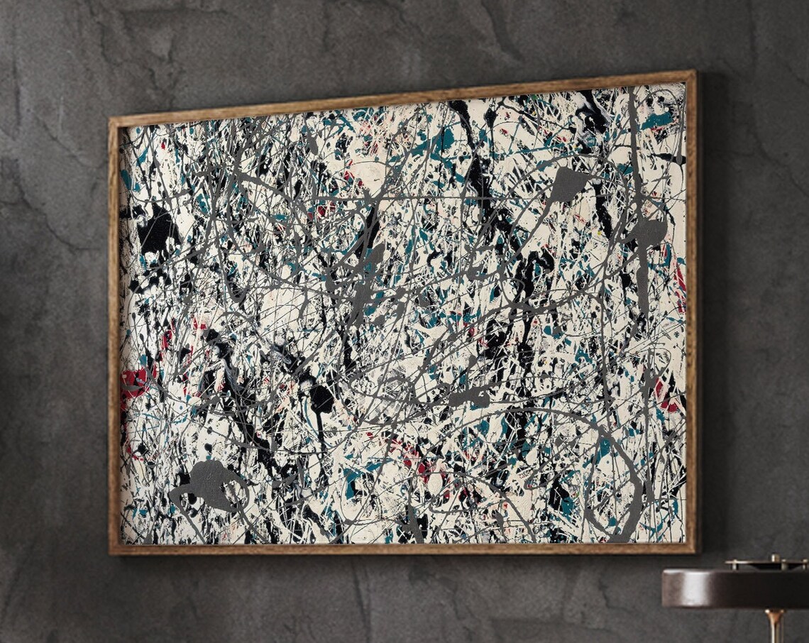 Pollock Abstract Motivational Quote Art Print