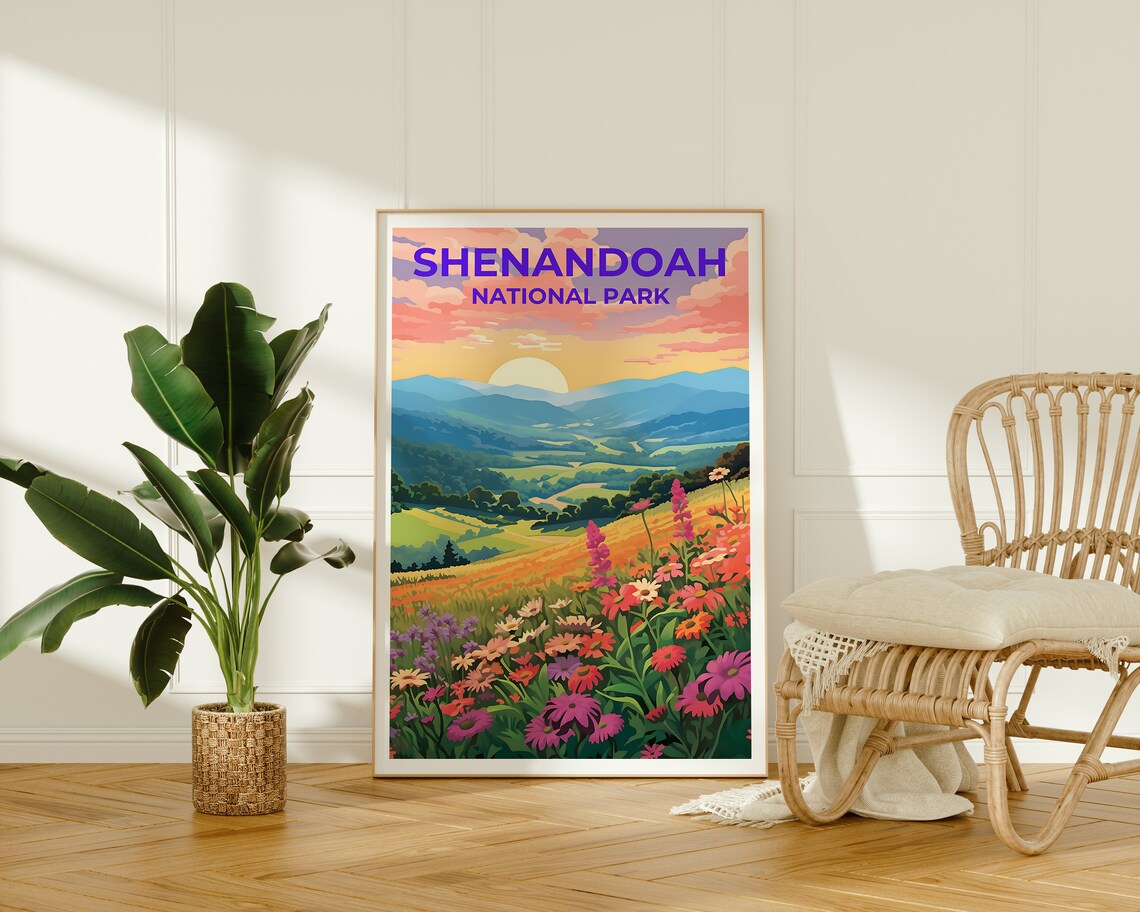 Shenandoah Virginia Travel Poster, Nature Wall Art - Image 2