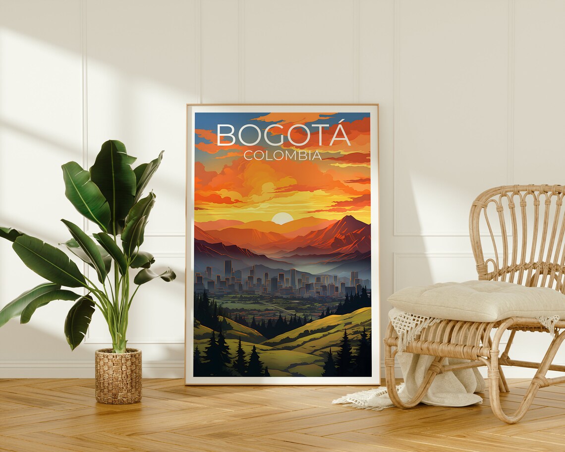 Bogota Travel Poster, Colombia City Art Print - Image 2