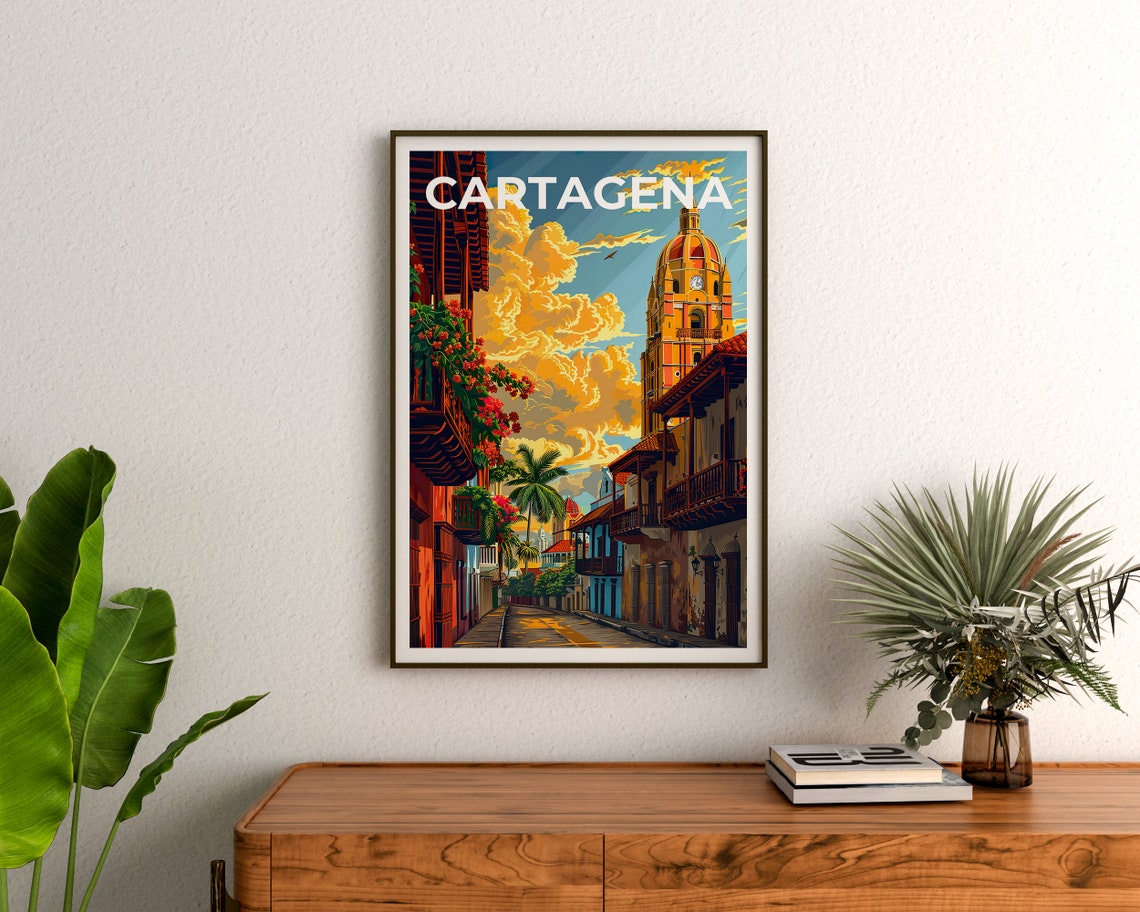 Cartagena Poster Cartagena Print Colombia Poster Colombia Print Cartagena Poster Colombia Art Colombia Gift - Image 3