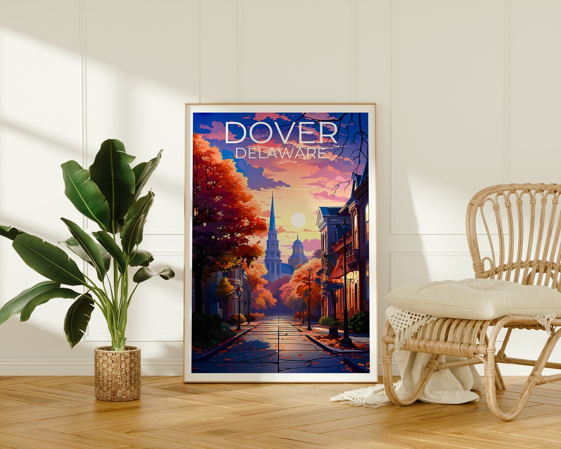 Dover Delaware Travel Poster, Delaware Art Print - Image 2