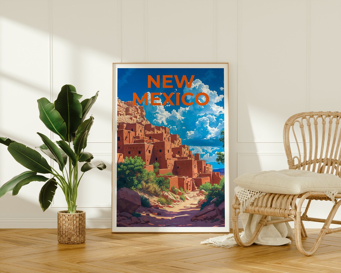 Taos, New Mexico Travel Poster, Wall Art Print - Image 2