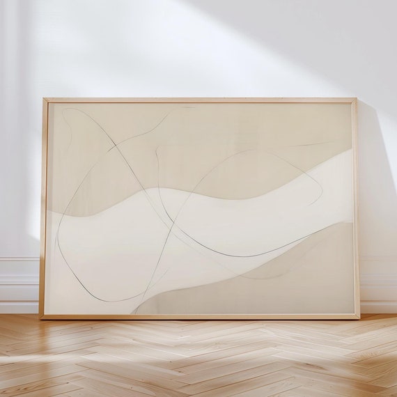 Neutral Abstract Art Abstract Art Prints Beige Art Prints Minimalist Wall Art Modern Decorative Art Prints Neutral Decor Art