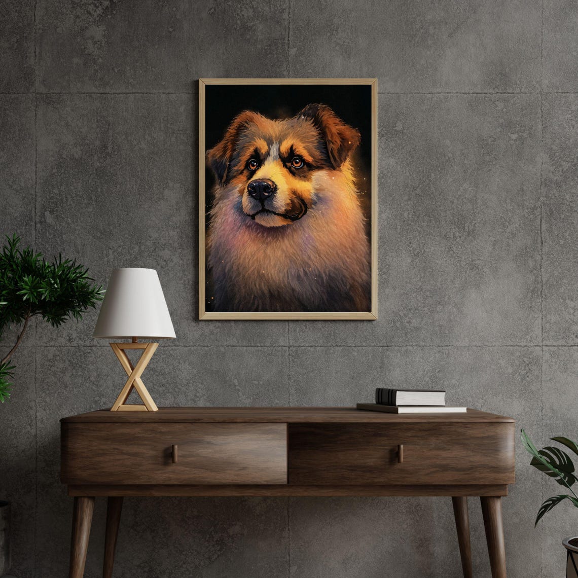 Anatolian Shepherd Fluffy Puppy Guardian Dog Portrait Poster - Image 2