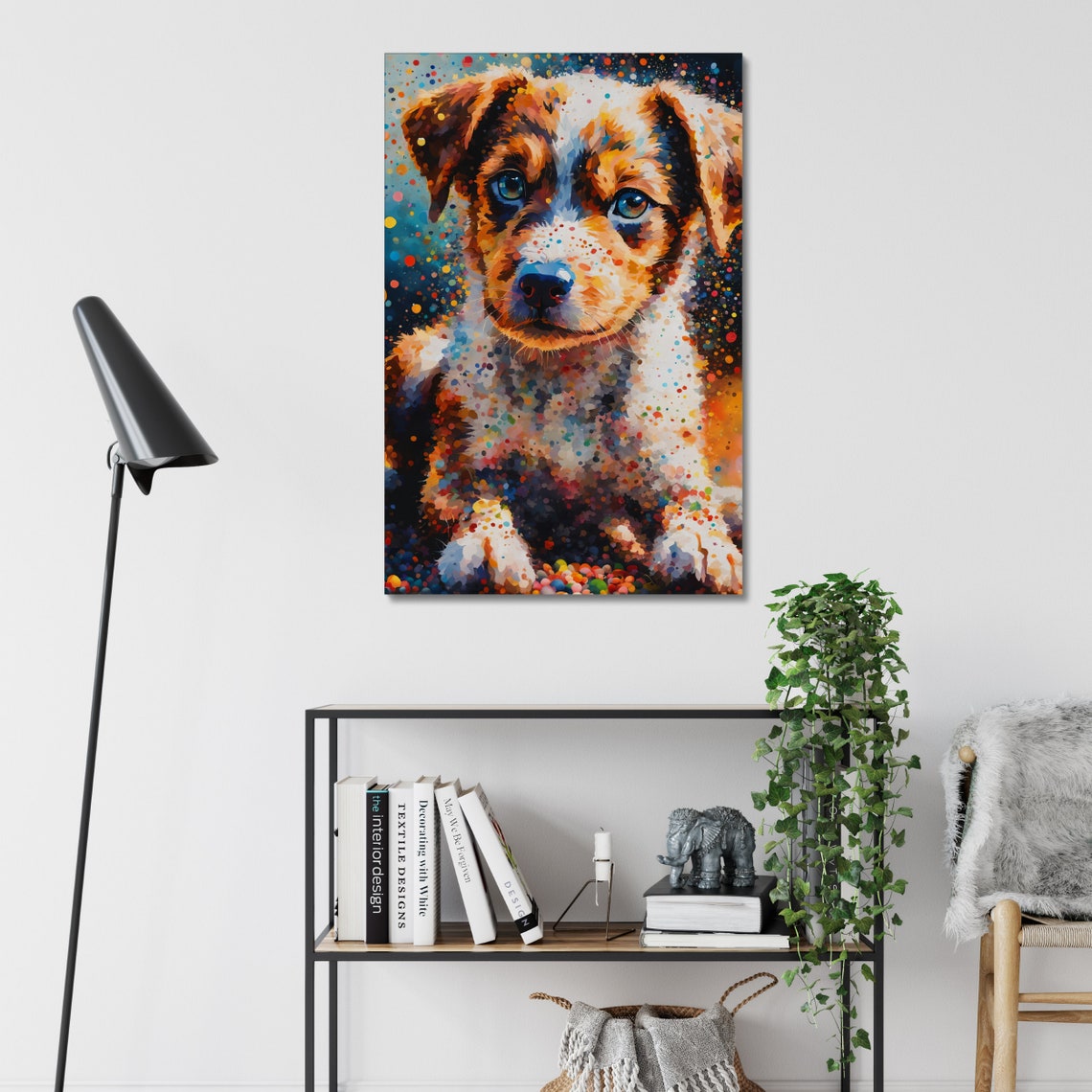 Puppy Art Print Dog Nursery Wall Art Dog Lover Decor Cute Puppy Art Print Dog Art For Kids Dog Groomers Decor Watercolor Dog Painting - Image 4