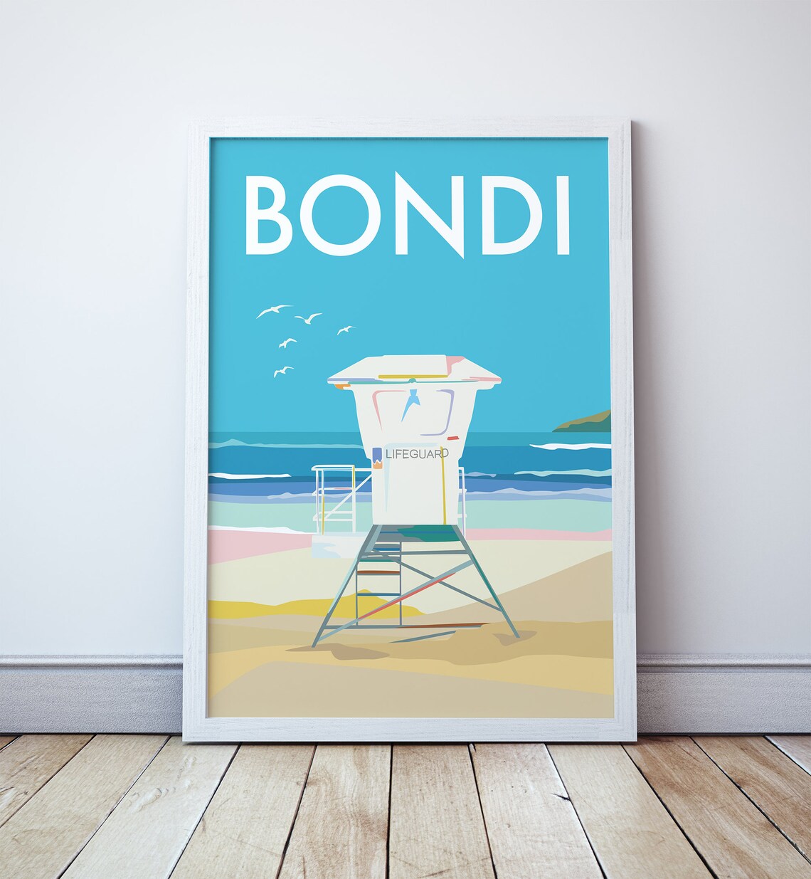 Bondi Beach Surf Lifeguard Tower Travel Poster