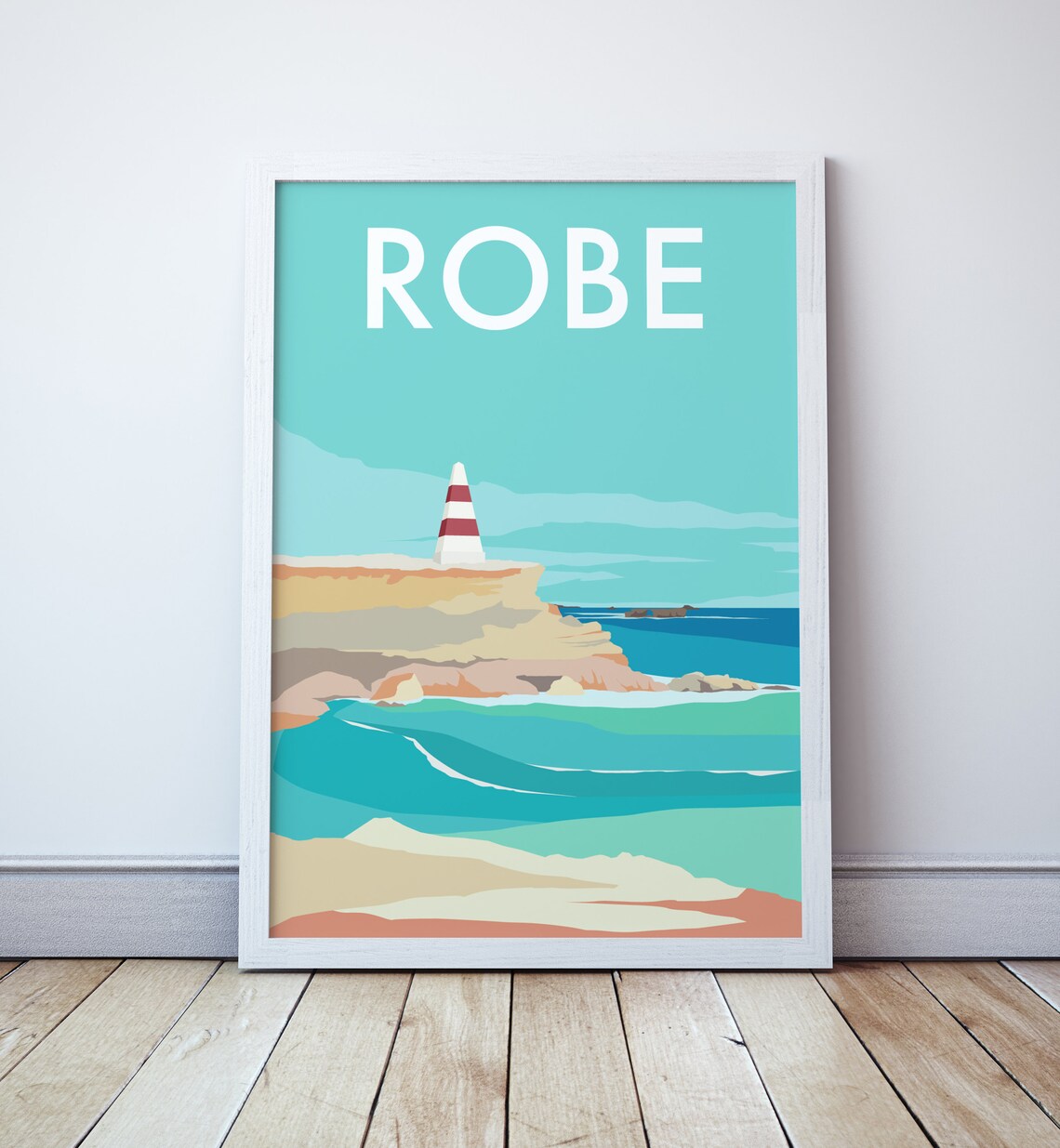 Robe Obelisk South Australia Travel Poster