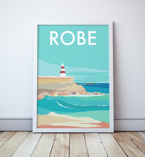 Robe Obelisk South Australia Travel Poster