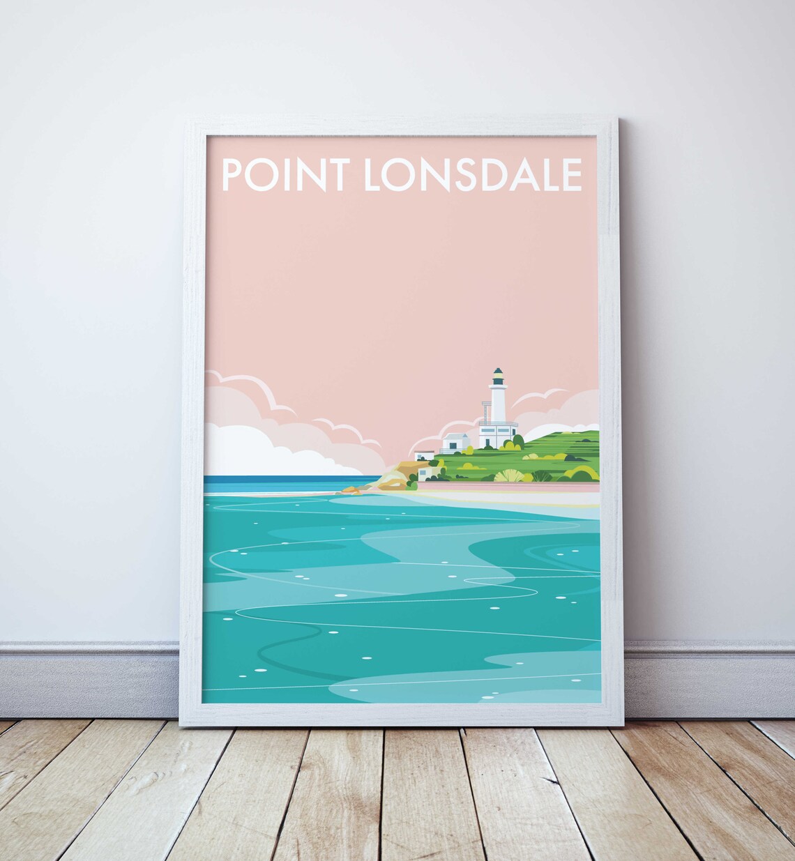 Point Lonsdale Travel Poster, Place-Inspired Wall Art