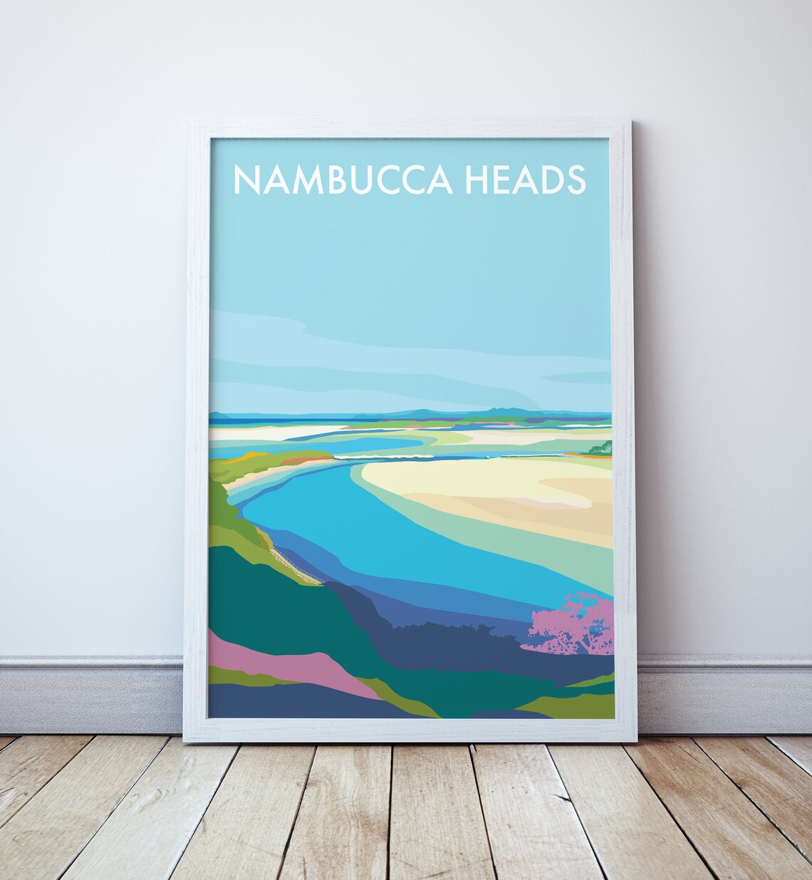 Nambucca Heads River Mouth Estuary Coast New South Wales Art Poster