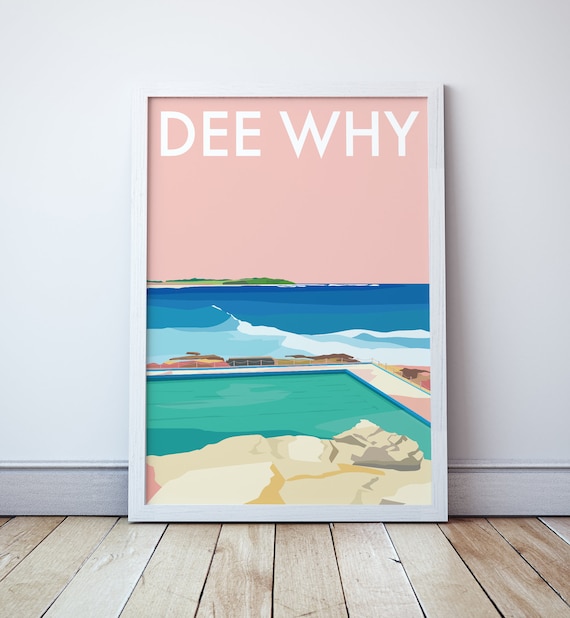 Dee Why Beach Travel Poster, Sydney
