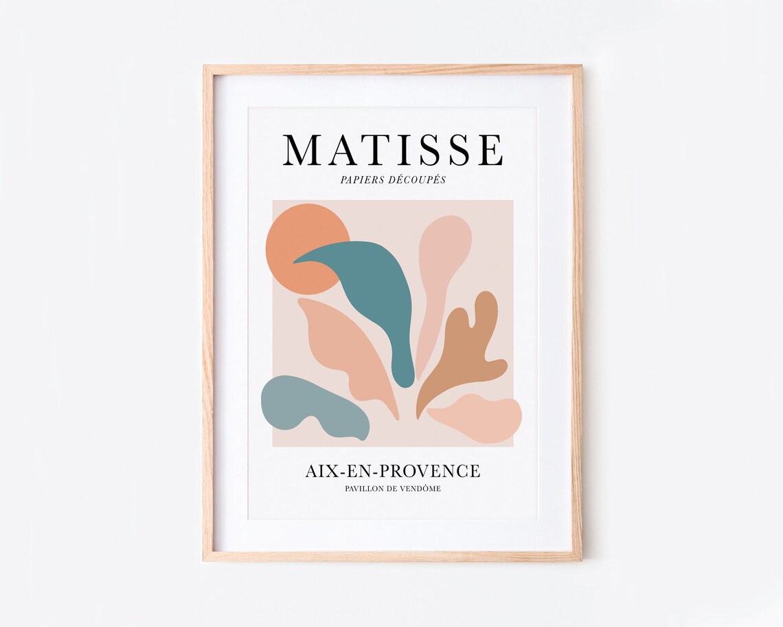 Matisse Cutouts Vintage Exhibition Art Print