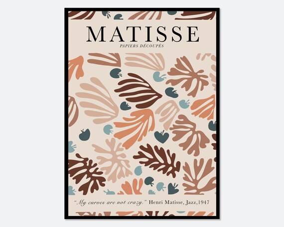 Henri Matisse Cut Outs Vintage Poster Art Print Matisse Print Matisse Poster Berggruen And Cie Papiers Decoupes Botanical Art M58
